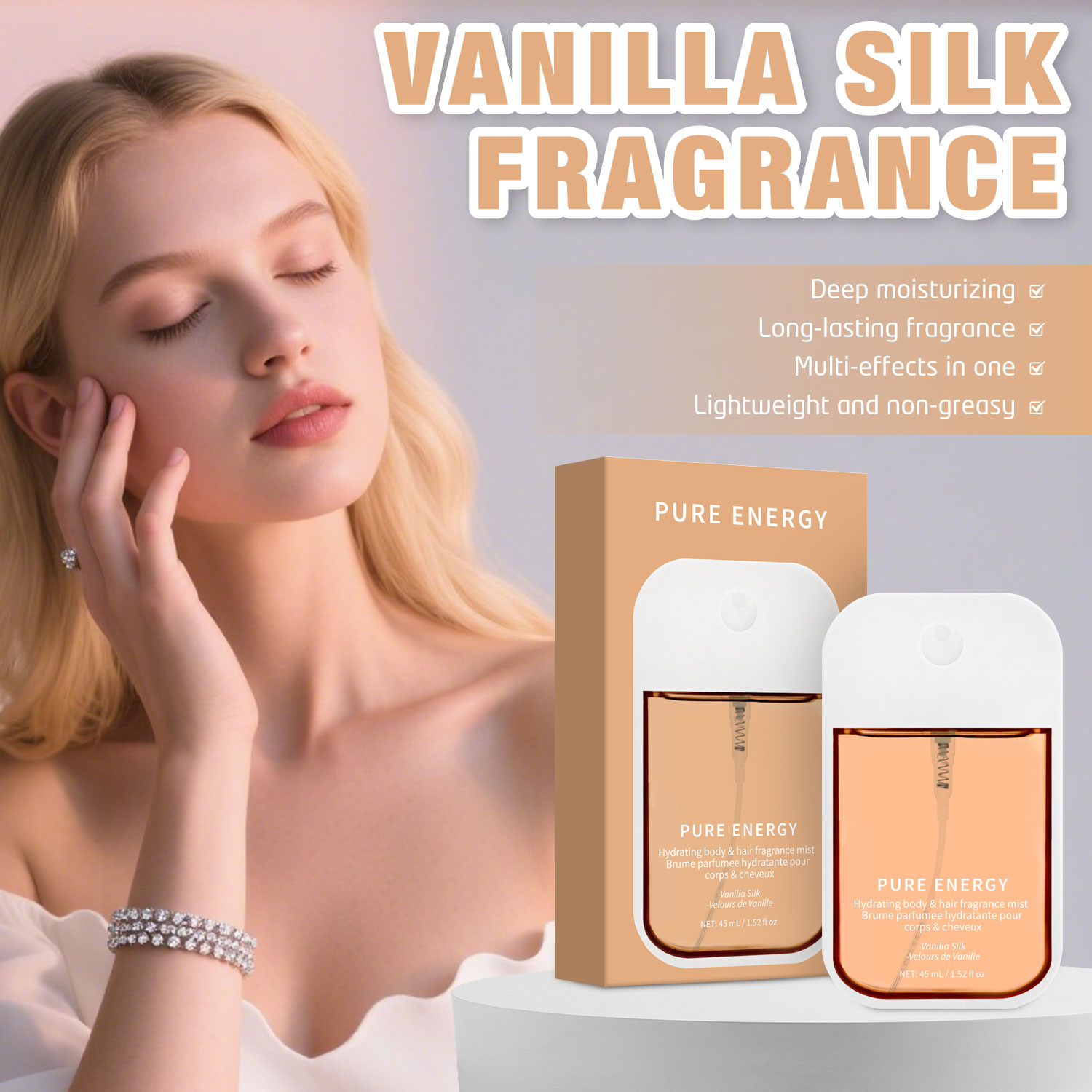Baunilha Velvet Body Mist para - Fragrance Perfume For Hair avaliação e preço